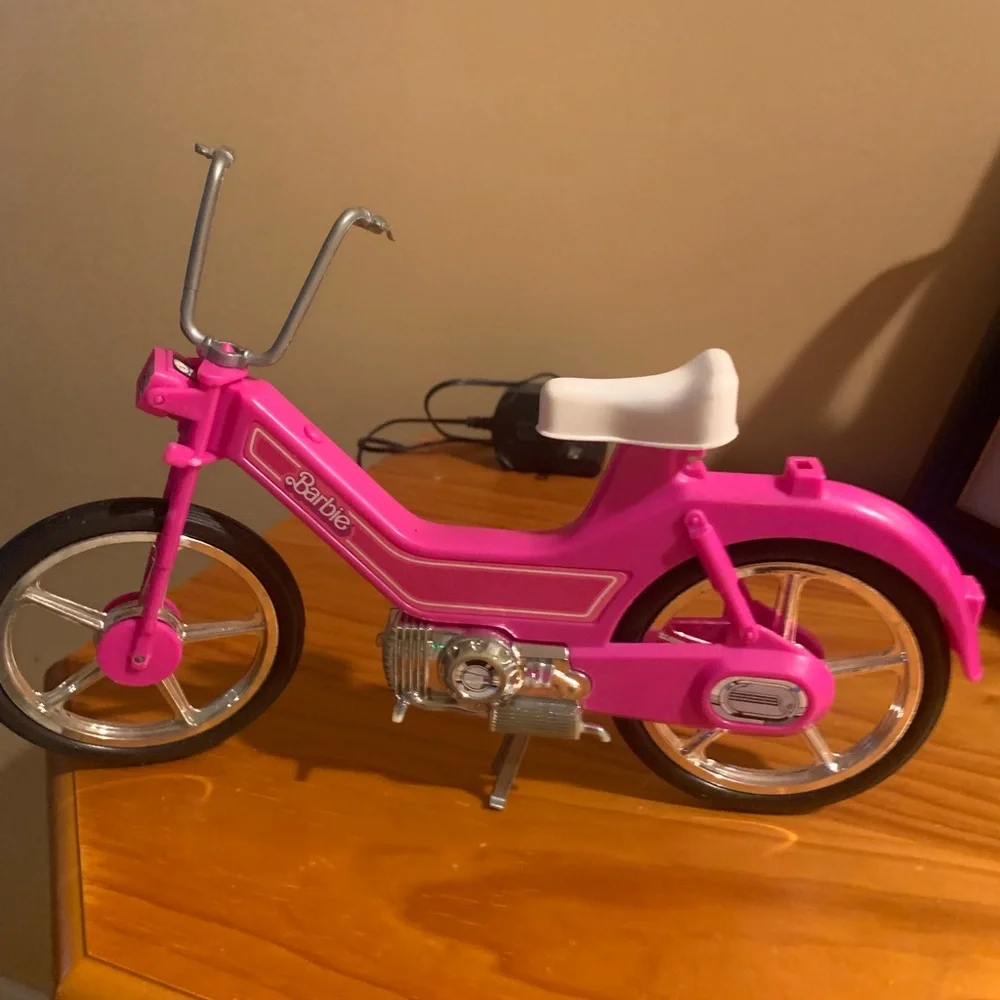 Barbie Hot Pink Toy Bike with Silver Accents - Picture 2 of 2